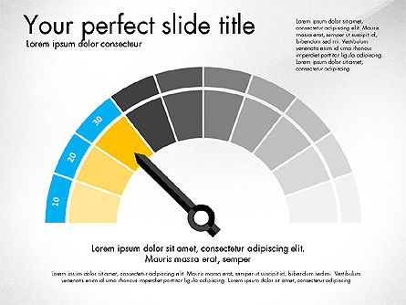 각도 게이지 차트 도구 상자, 슬라이드 3, 03309, 단계 도표 — PoweredTemplate.com