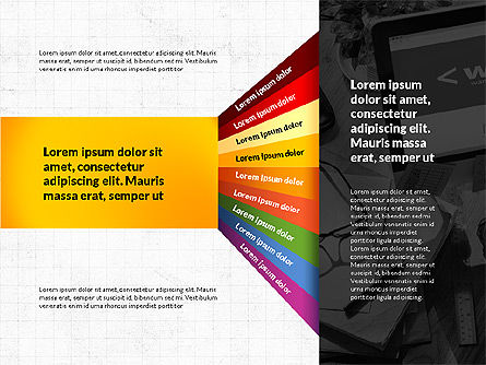 Project korte presentatie template, PowerPoint-sjabloon, 03313, Presentatie Templates — PoweredTemplate.com