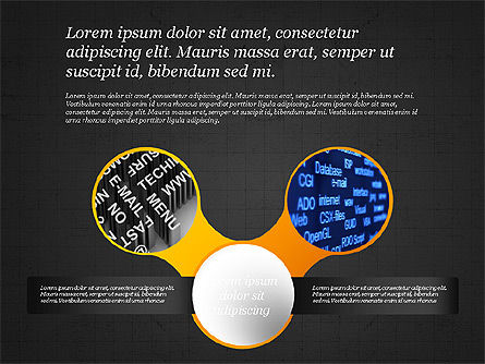 Concept de scène avec photos, Diapositive 12, 03314, Schémas d'étapes — PoweredTemplate.com