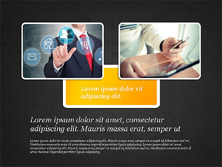 Concept de scène avec photos, Diapositive 15, 03314, Schémas d'étapes — PoweredTemplate.com