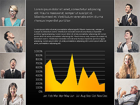 Modèle de présentation de profil d'entreprise piloté par les données, Diapositive 11, 03316, Schémas, graphiques de données — PoweredTemplate.com