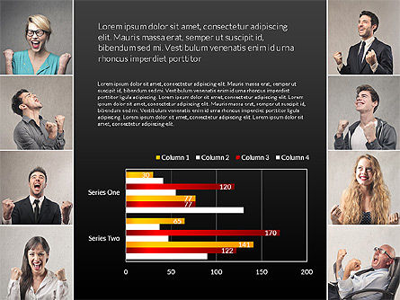 Dati società guidata modello di profilo di presentazione, Slide 2, 03316, Diagrammi e Grafici con Dati — PoweredTemplate.com