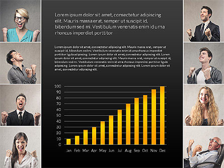 Dati società guidata modello di profilo di presentazione, Slide 7, 03316, Diagrammi e Grafici con Dati — PoweredTemplate.com