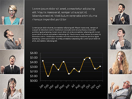 Dati società guidata modello di profilo di presentazione, Slide 8, 03316, Diagrammi e Grafici con Dati — PoweredTemplate.com