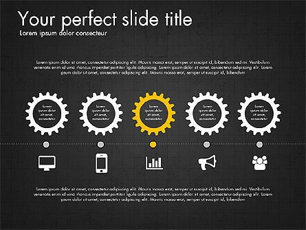 Cogwheel Gears Presentation Concept, Slide 12, 03317, Presentation Templates — PoweredTemplate.com