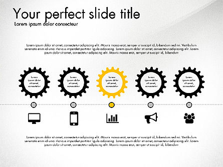 Cogwheel ingranaggi concetto di presentazione, Slide 4, 03317, Modelli Presentazione — PoweredTemplate.com