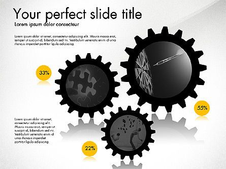 Cogwheel Gears Presentación Concepto, Diapositiva 7, 03317, Plantillas de presentación — PoweredTemplate.com
