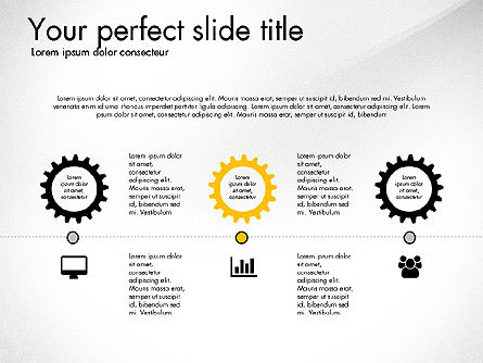 Concept de présentation des engrenages de roue dentée, Diapositive 8, 03317, Modèles de présentations — PoweredTemplate.com