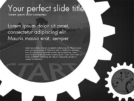 Concept de présentation des engrenages de roue dentée, Diapositive 9, 03317, Modèles de présentations — PoweredTemplate.com