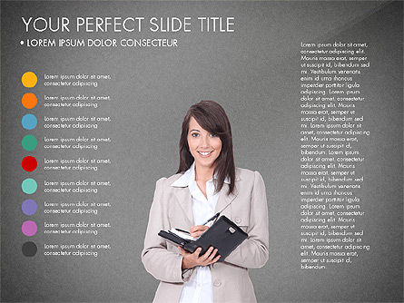 Schéma de scène avec les gens d'affaires, Diapositive 16, 03319, Schémas d'étapes — PoweredTemplate.com