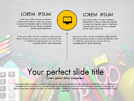 Office Supply Presentation Concept, Slide 11, 03320, Presentation Templates — PoweredTemplate.com