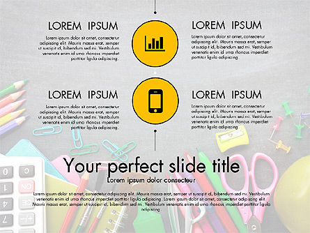 Office Supply Presentation Concept, Slide 12, 03320, Presentation Templates — PoweredTemplate.com