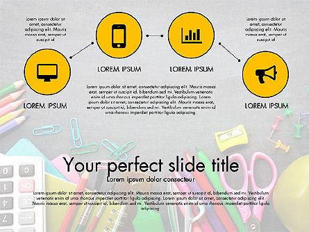 Office Supply Presentation Concept, Slide 16, 03320, Presentation Templates — PoweredTemplate.com