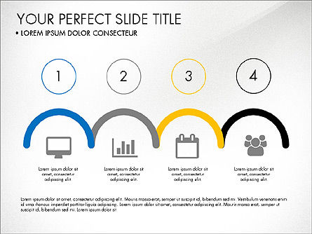Rounded Presentation Concept, PowerPoint Template, 03321, Shapes — PoweredTemplate.com