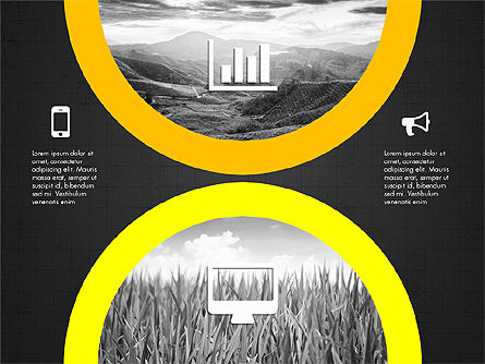 Concepto de Presentación Redondeada, Diapositiva 12, 03321, Formas — PoweredTemplate.com