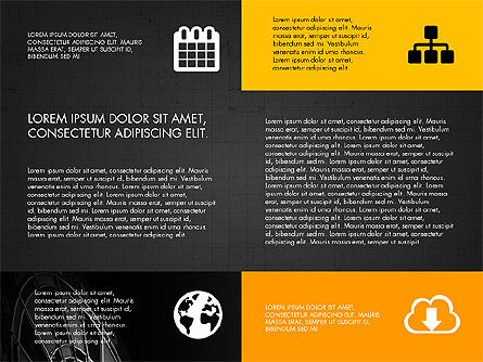 Concept de présentation de la conception de la grille, Diapositive 16, 03325, Modèles de présentations — PoweredTemplate.com