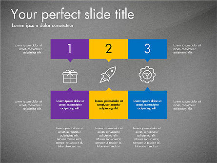Presentazione creativa in stile design piatto, Slide 12, 03328, Diagrammi Palco — PoweredTemplate.com