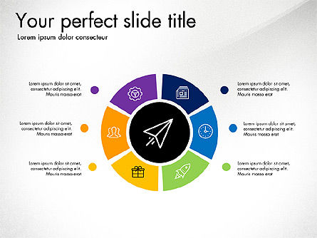 Presentazione creativa in stile design piatto, Slide 2, 03328, Diagrammi Palco — PoweredTemplate.com