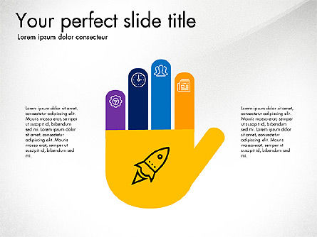 Presentazione creativa in stile design piatto, Slide 7, 03328, Diagrammi Palco — PoweredTemplate.com