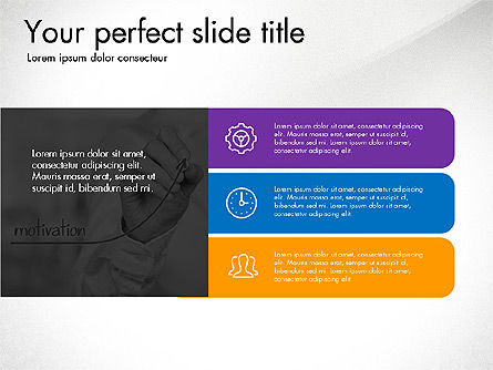 Presentazione creativa in stile design piatto, Slide 8, 03328, Diagrammi Palco — PoweredTemplate.com