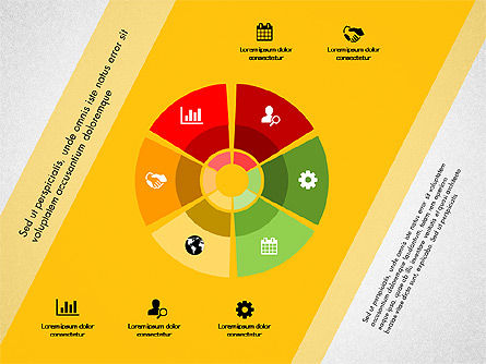 Tahap Dan Proses Grafik Warna-warni, Templat PowerPoint, 03331, Diagram Panggung — PoweredTemplate.com
