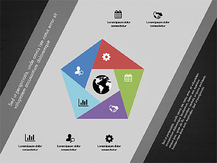 Stage e di processo grafici colorati, Slide 10, 03331, Diagrammi Palco — PoweredTemplate.com