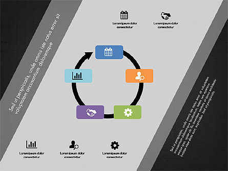 Stage and Process Colorful Charts, Slide 12, 03331, Stage Diagrams — PoweredTemplate.com