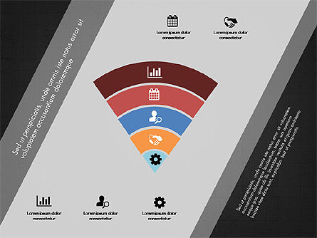 Stage e di processo grafici colorati, Slide 15, 03331, Diagrammi Palco — PoweredTemplate.com