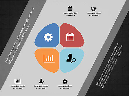 Stage e di processo grafici colorati, Slide 16, 03331, Diagrammi Palco — PoweredTemplate.com