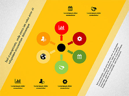 Gráficos coloridos de escenarios y procesos, Diapositiva 3, 03331, Diagramas de la etapa — PoweredTemplate.com