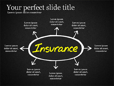 Insurance Process Diagram, Slide 11, 03332, Business Models — PoweredTemplate.com