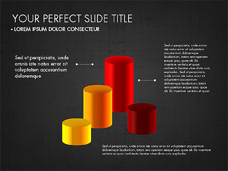 3D 도형 도구 상자를 사용한 프레젠테이션, 슬라이드 9, 03334, 모양 — PoweredTemplate.com