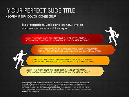 Pasos Ganador del éxito, Diapositiva 13, 03336, Diagramas de la etapa — PoweredTemplate.com