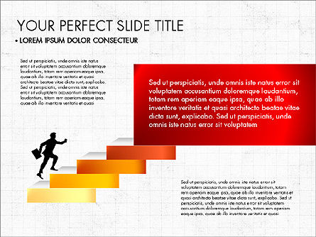 Pasos Ganador del éxito, Diapositiva 3, 03336, Diagramas de la etapa — PoweredTemplate.com