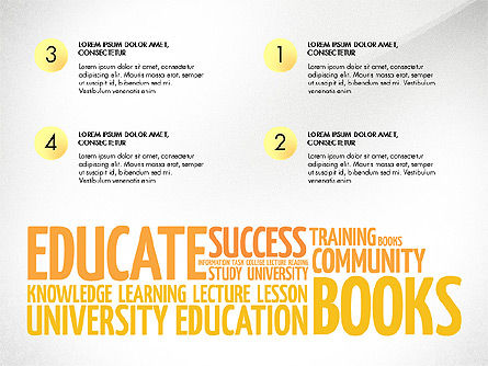 Pelatihan Konsep Presentasi Kata Awan, Slide 3, 03338, Bagan dan Diagram Pendidikan — PoweredTemplate.com