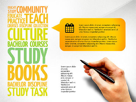 Training woord wolk presentatie concept, Dia 6, 03338, Educatieve Grafieken en Diagrammen — PoweredTemplate.com
