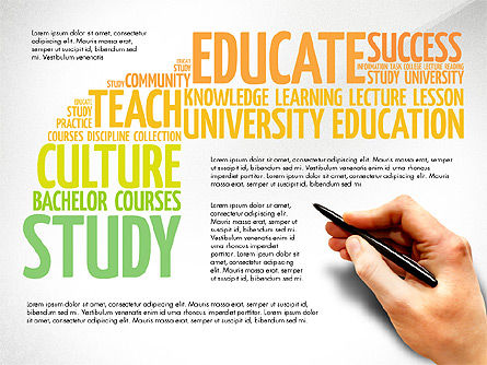 Pelatihan Konsep Presentasi Kata Awan, Slide 8, 03338, Bagan dan Diagram Pendidikan — PoweredTemplate.com