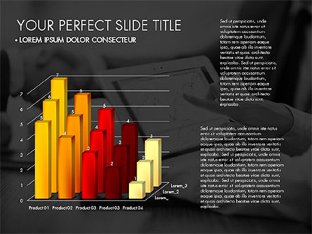 데이터 기반 차트 컬렉션, 슬라이드 3, 03345, 그래프 차트 — PoweredTemplate.com