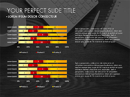 데이터 기반 차트 컬렉션, 슬라이드 4, 03345, 그래프 차트 — PoweredTemplate.com