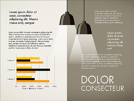 Gráficos conducidos por datos con iluminación, Diapositiva 6, 03346, Diagramas basados en datos — PoweredTemplate.com