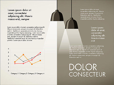 Gráficos conducidos por datos con iluminación, Diapositiva 7, 03346, Diagramas basados en datos — PoweredTemplate.com