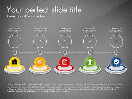 프로세스 및 아이콘, 슬라이드 15, 03347, 프로세스 도표 — PoweredTemplate.com