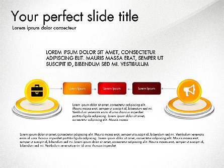 프로세스 및 아이콘, 슬라이드 3, 03347, 프로세스 도표 — PoweredTemplate.com