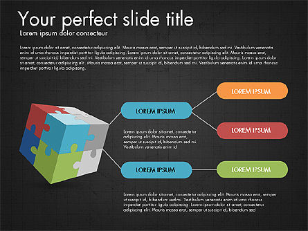 Presentation with Colorful 3D Shapes, Slide 13, 03348, Presentation Templates — PoweredTemplate.com