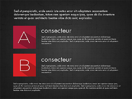 Cartas en el estilo de diseño de material, Diapositiva 14, 03351, Formas — PoweredTemplate.com