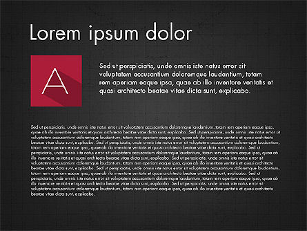 Lettres en style de conception de matériaux, Diapositive 15, 03351, Formes — PoweredTemplate.com