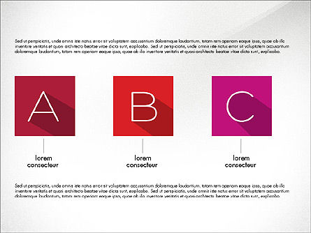 Briefe in Material Design-Stil, Folie 2, 03351, Schablonen — PoweredTemplate.com
