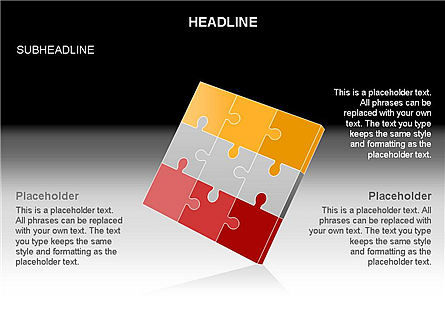 Kotak Peralatan Teka-teki Hilang, Slide 13, 03355, Diagram Puzzle — PoweredTemplate.com