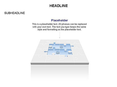 Fehlende Puzzleteil-Toolbox, Folie 17, 03355, Puzzle-Diagramme — PoweredTemplate.com