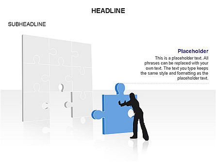 Kotak Peralatan Teka-teki Hilang, Slide 25, 03355, Diagram Puzzle — PoweredTemplate.com
